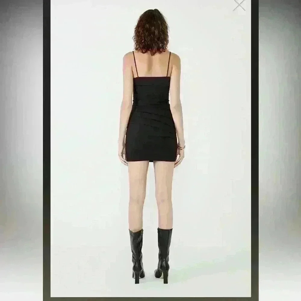 BARDOT- NWT COCO MINI DRESS IN BLACK Sz XS - Picture 2 of 10